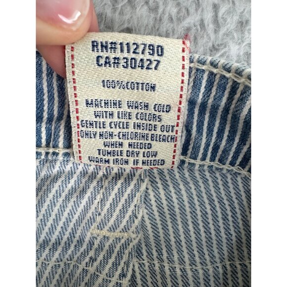 True Religion Womens Striped Denim Shorts Size 26 100% Cotton Made In USA NWT - Picture 4 of 11